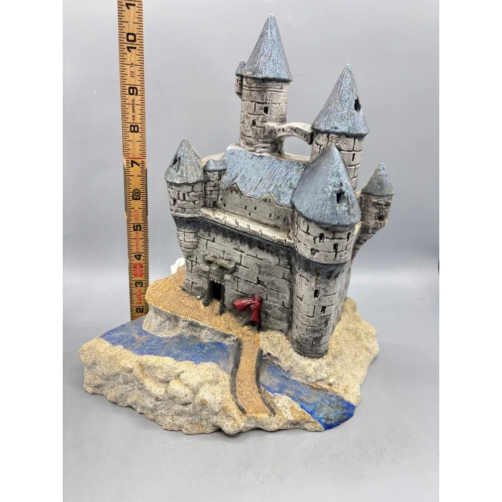 Vtg 1980 Ceramic Castle Lamp Duncan Enterprises‎ Spooky Figurine Halloween